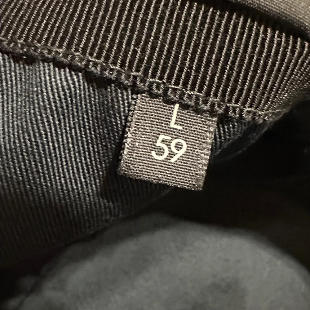 Gucci Black GG Monogram Baseball Cap with Signature Sherry Line
